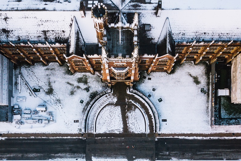 Lanyon snow aerial