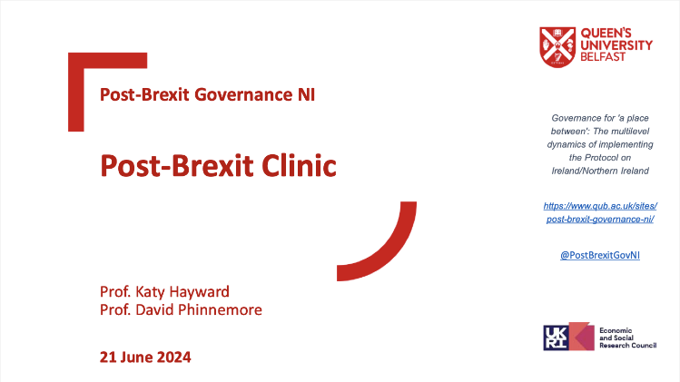 Post Brexit Clinic - Overview Slide - June 2024